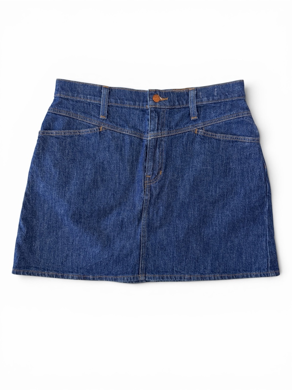 Madewell Dark Blue Stretch Denim A-Line Mini Skirt Women’s size 29 - Picture 1 of 10